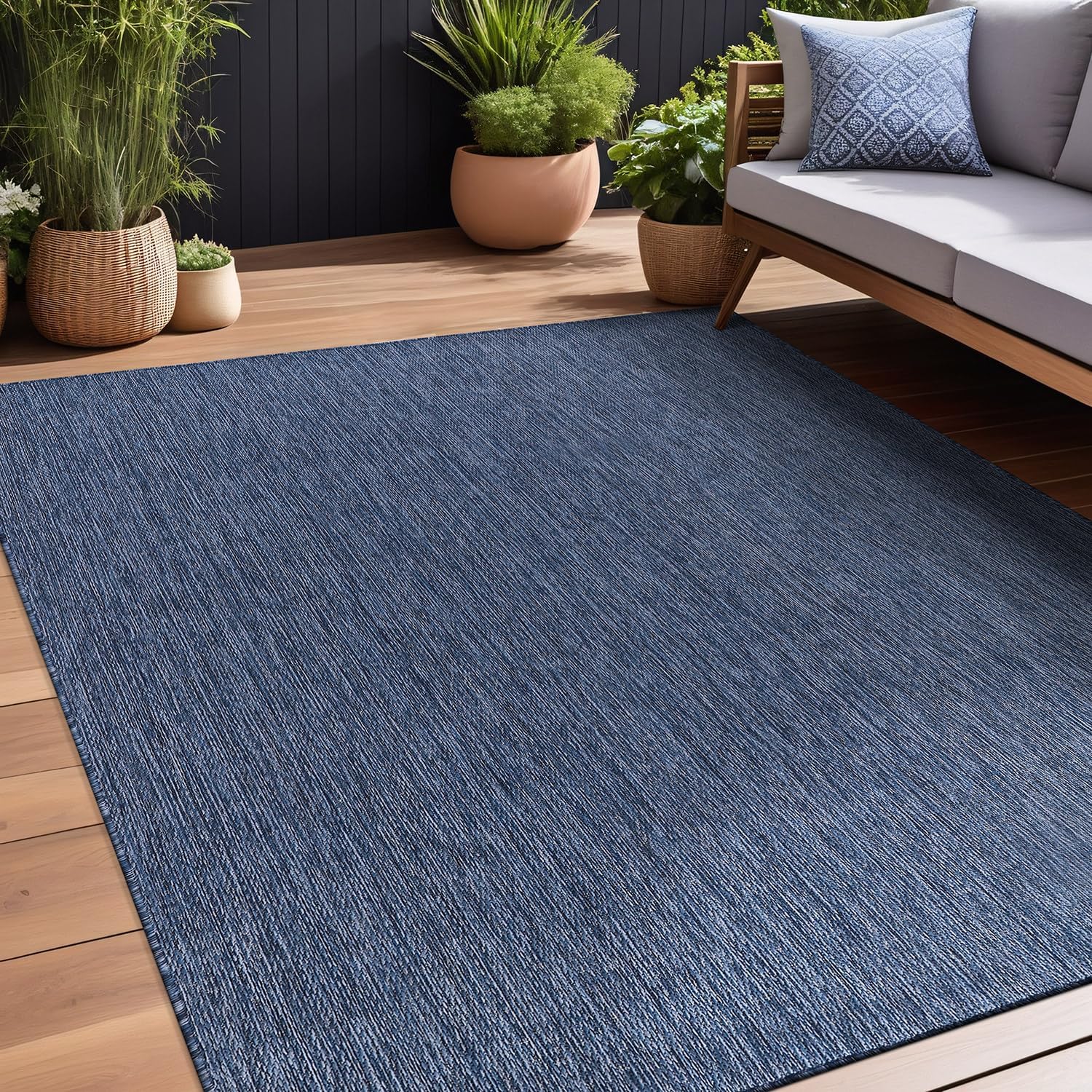Beverly Rug Indoor Outdoor Rug 8x10, Washable and Durable