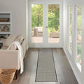 Nourison Home Courtyard Black White 2ft 2in x 8ft Area Rug Review