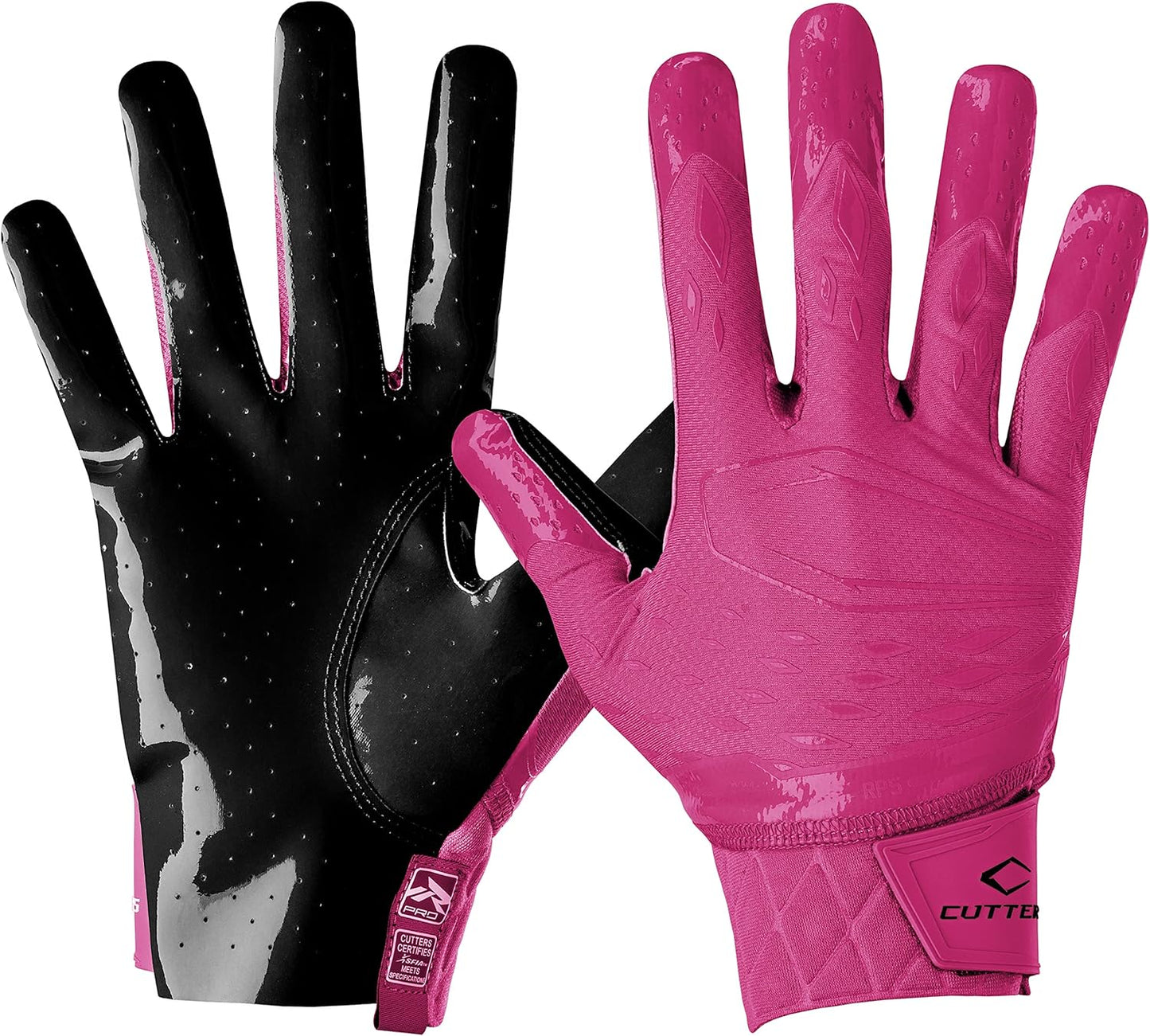 Cutters Rev Pro Football Gloves for Ultimate Grip and Comfort