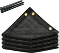 90% Shade Cloth 6ft x 8ft Black Dog Kennel Tarp - Cool, Durable Shade