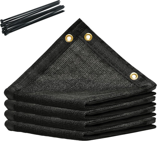 8ft x 21ft Black Custom Size Shade Cloth for Dog Kennels & More