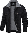 Corduroy Jacket Sherpa Lined Trucker Coat - Warm Thick Winter Coat