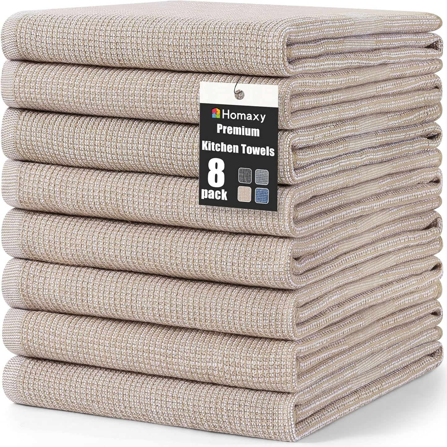 Homaxy Premium Kitchen Towels - Soft, Absorbent, and Durable
