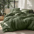 Linen Cotton Blend Duvet Cover King Size - Soft Breathable Comfort