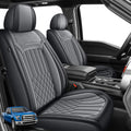 Seat Covers Fit for Ford F150 2009-2025 Crew Cab - Waterproof Faux
