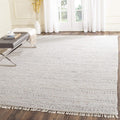 SAFAVIEH Rag Rug Collection 8ft Square Ivory & Multi - Handmade Boho