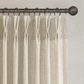 90 Inch Pinch Pleat Linen Curtains for Elegant Living Spaces