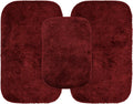 Garland Rug Traditional Nylon Washable Chili Pepper Red 3 Bath Rugs
