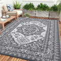 9x12 Outdoor Rug for Patios - Waterproof Reversible Mat