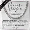 Men's Promise Cuban Chain Necklace - Meaningful Gift for Him