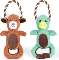 Large Heavy Chewer Dog Toys Set of Two - Oversize Tug and Squeak