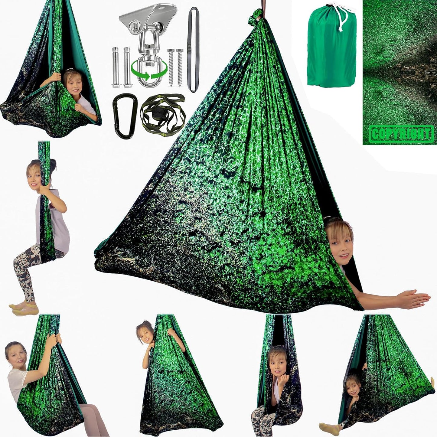 Sensory Swing for Kids & Adults - 300lbs Capacity Therapy Swing