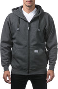 Pro Club Men's Heavyweight Full Zip Fleece Hoodie - Thick Warm Comfort
