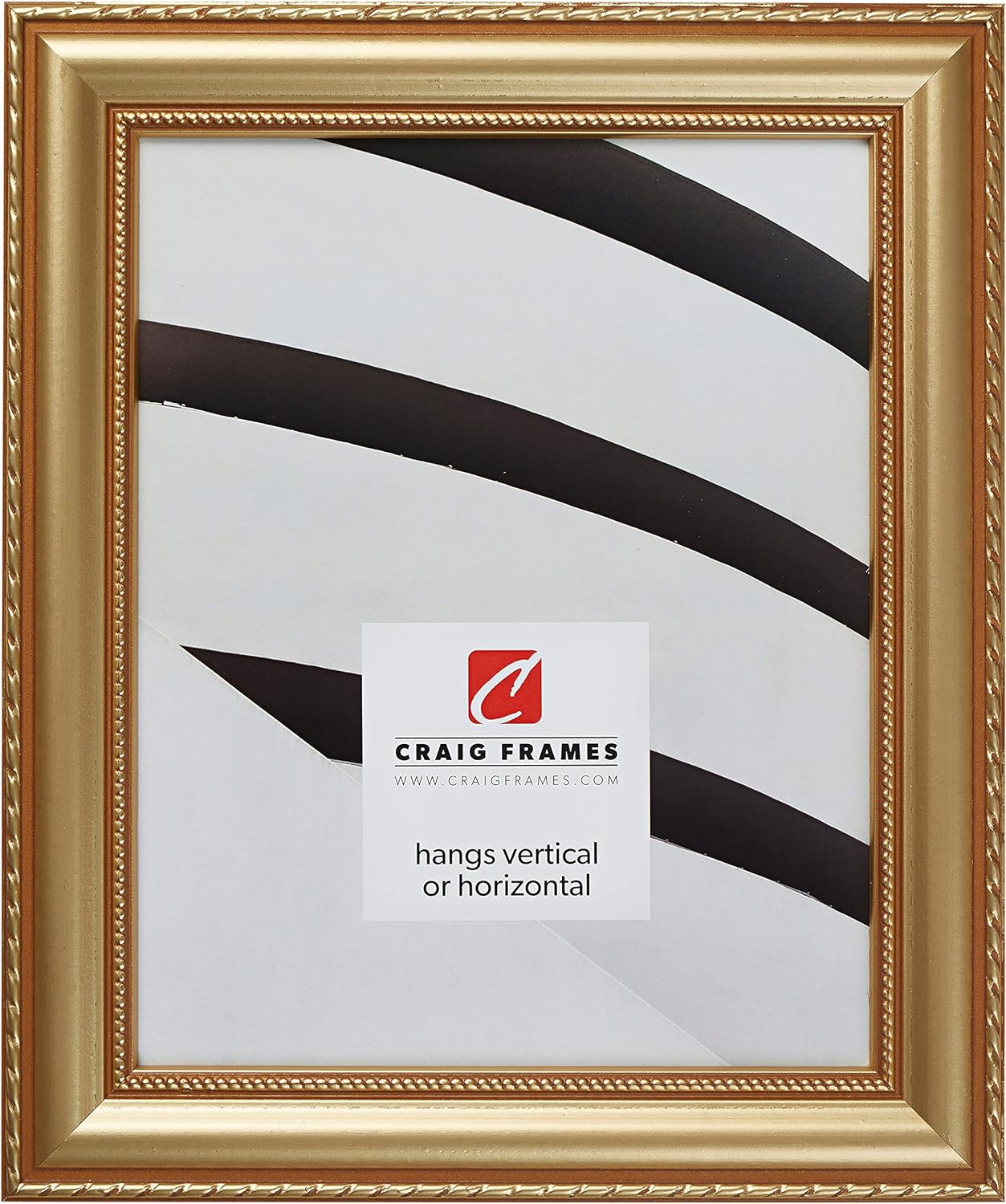 Victorian Style 23x33 Picture Frame in Aged Gold Finish
