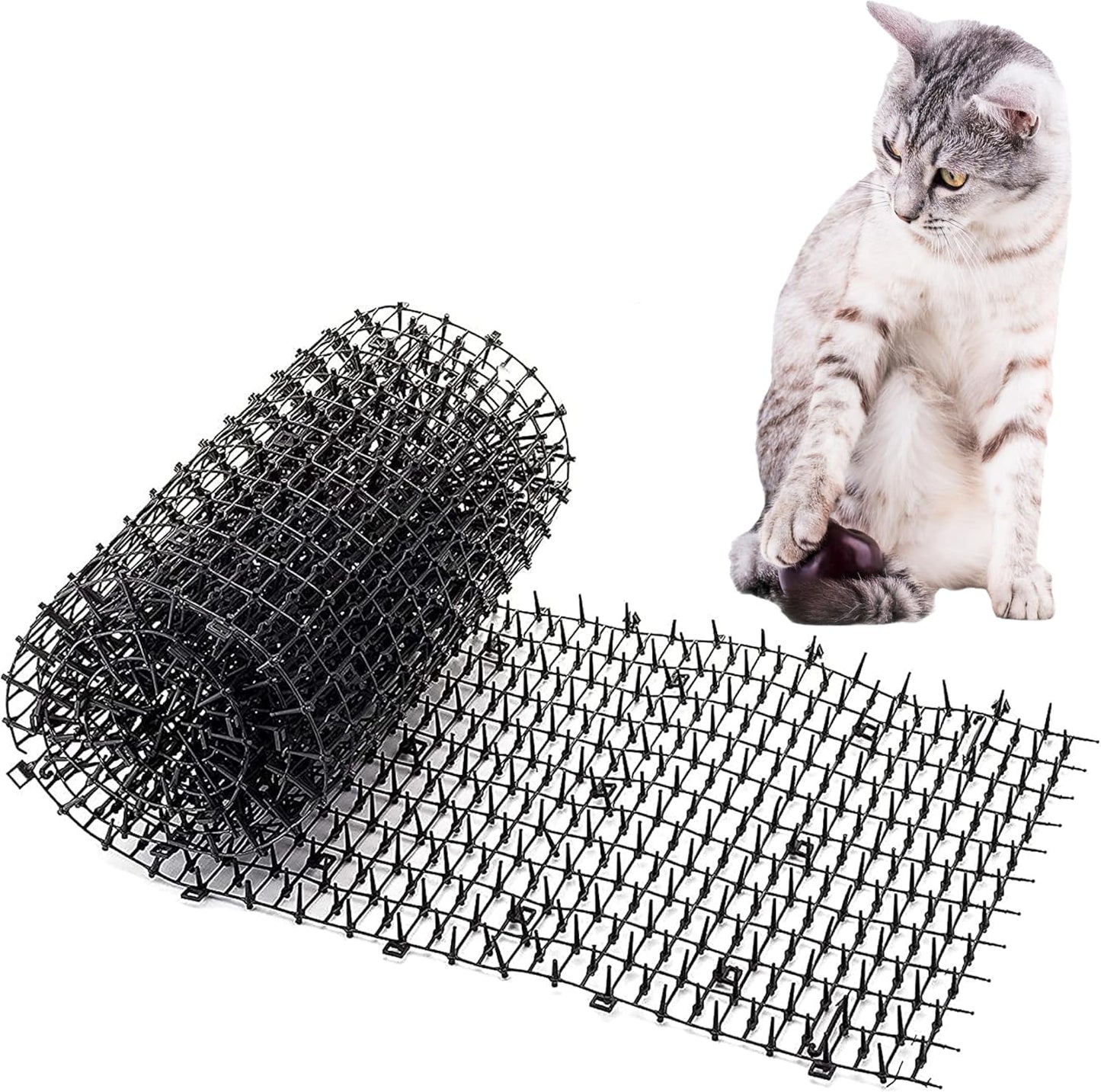 Homarden Black Scat Mat for Cats - 13ft x 11in Deterrent