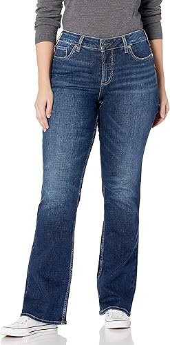 Plus Size Suki Mid Rise Slim Bootcut Jeans for Women 50ft - 70ft