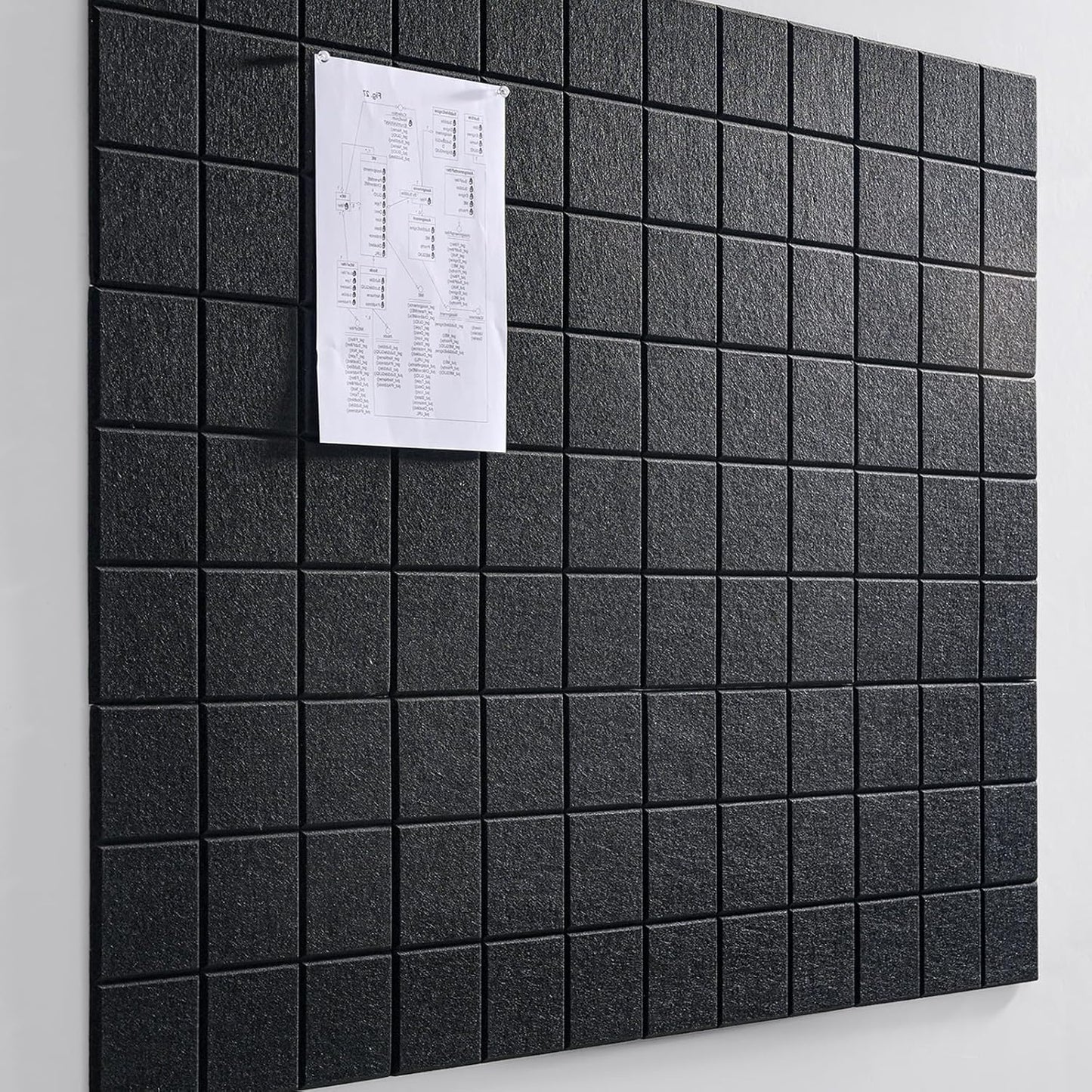 ZALIOJI Black 12-Pack Cork Board Set 48x36 for Wall - Office Organization