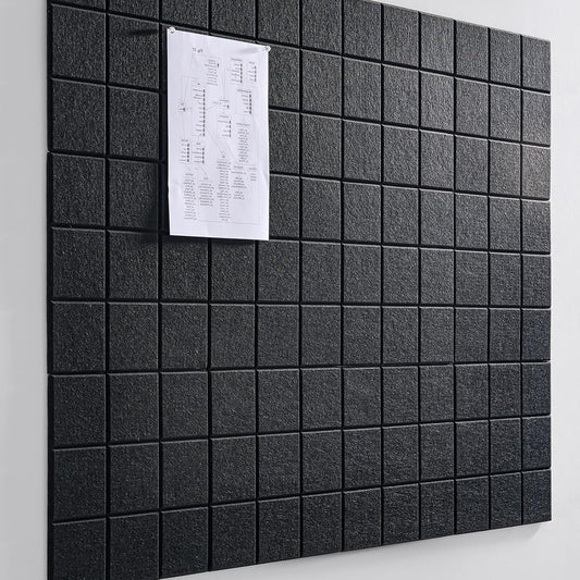 ZALIOJI Black 12-Pack Cork Board Set 48x36 for Wall - Office Organization