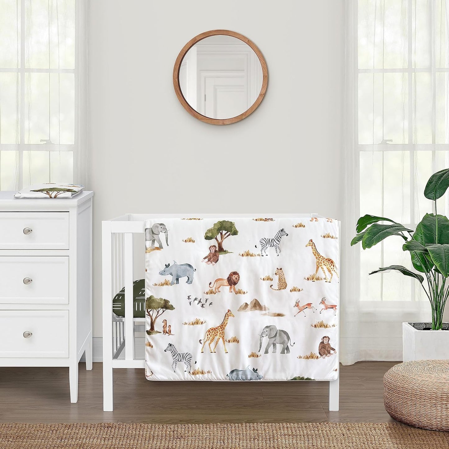 Sweet Jojo Designs Jungle Animals Mini Crib Bedding Set Review