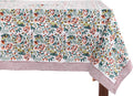 Ambrosia Green Floral 100% Cotton Tablecloth for Every Occasion
