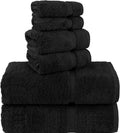 Turkish Towels 6-Piece Cotton Towel Set - Soft, Absorbent Luxury