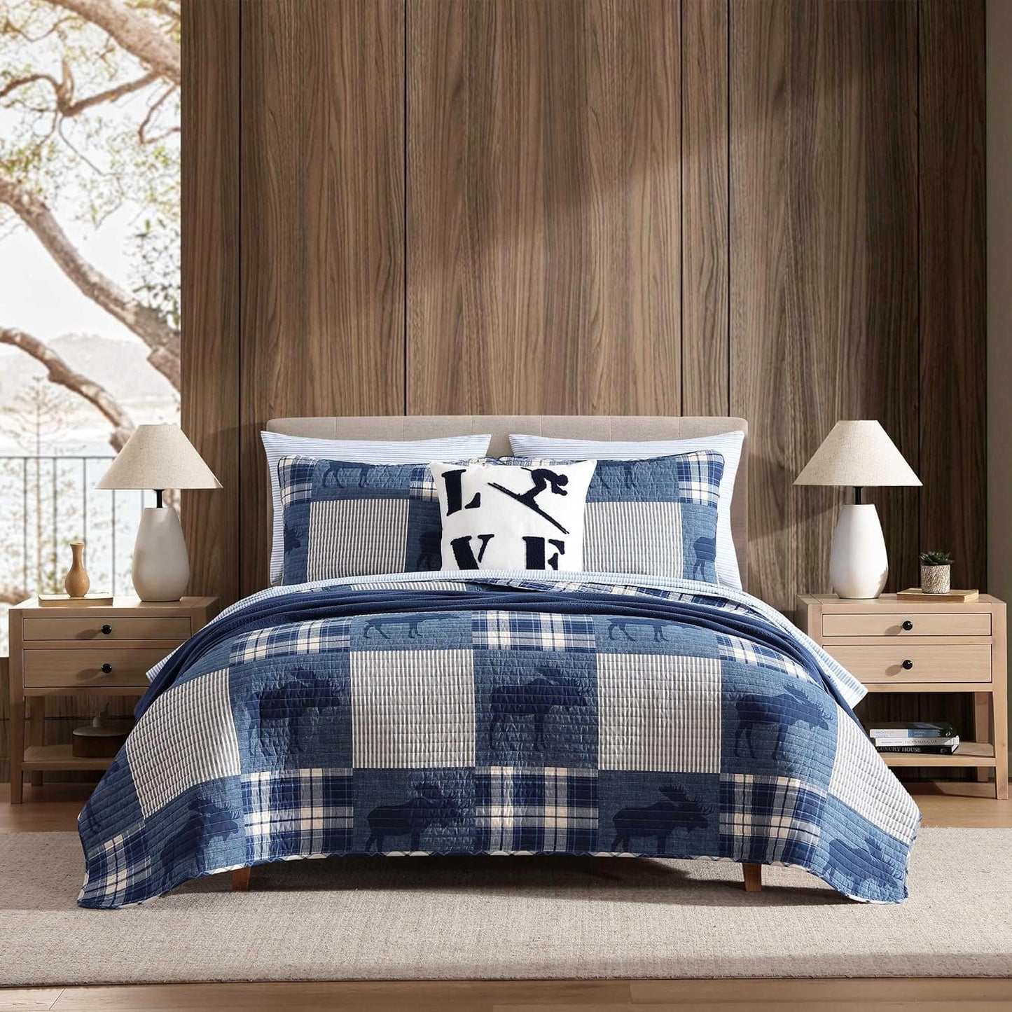 Eddie Bauer Twin Quilt Set - Soft Cotton Bedding for Comfort