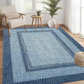RUGSREAL 8x10 Braided Print Area Rug for Modern Homes