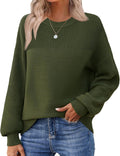 Women's Chunky Knit Oversized Crewneck Sweater - Cozy Fall Staple