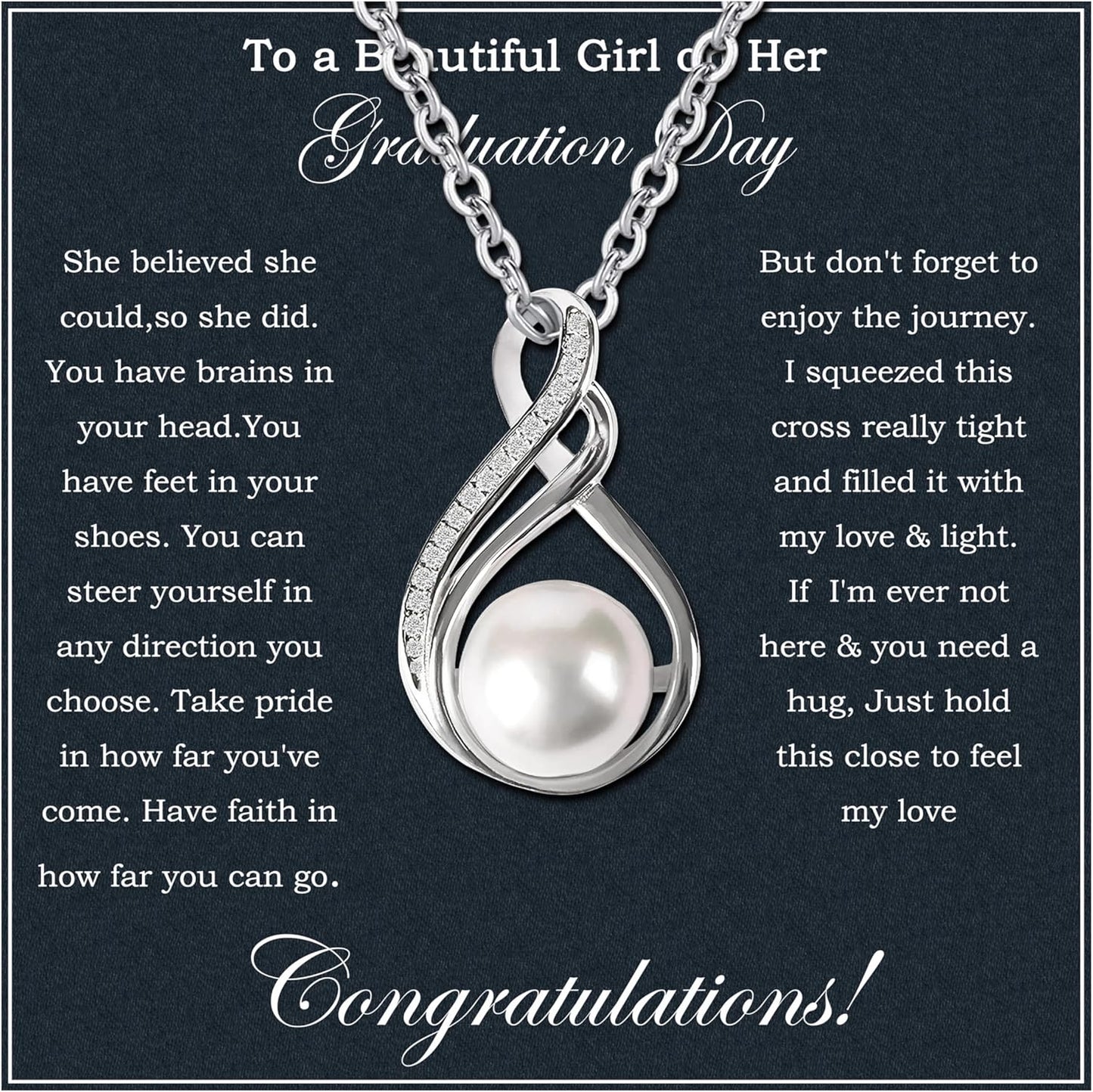 Inspirational Graduation Gifts For Her 2025 Sterling Silver Necklace