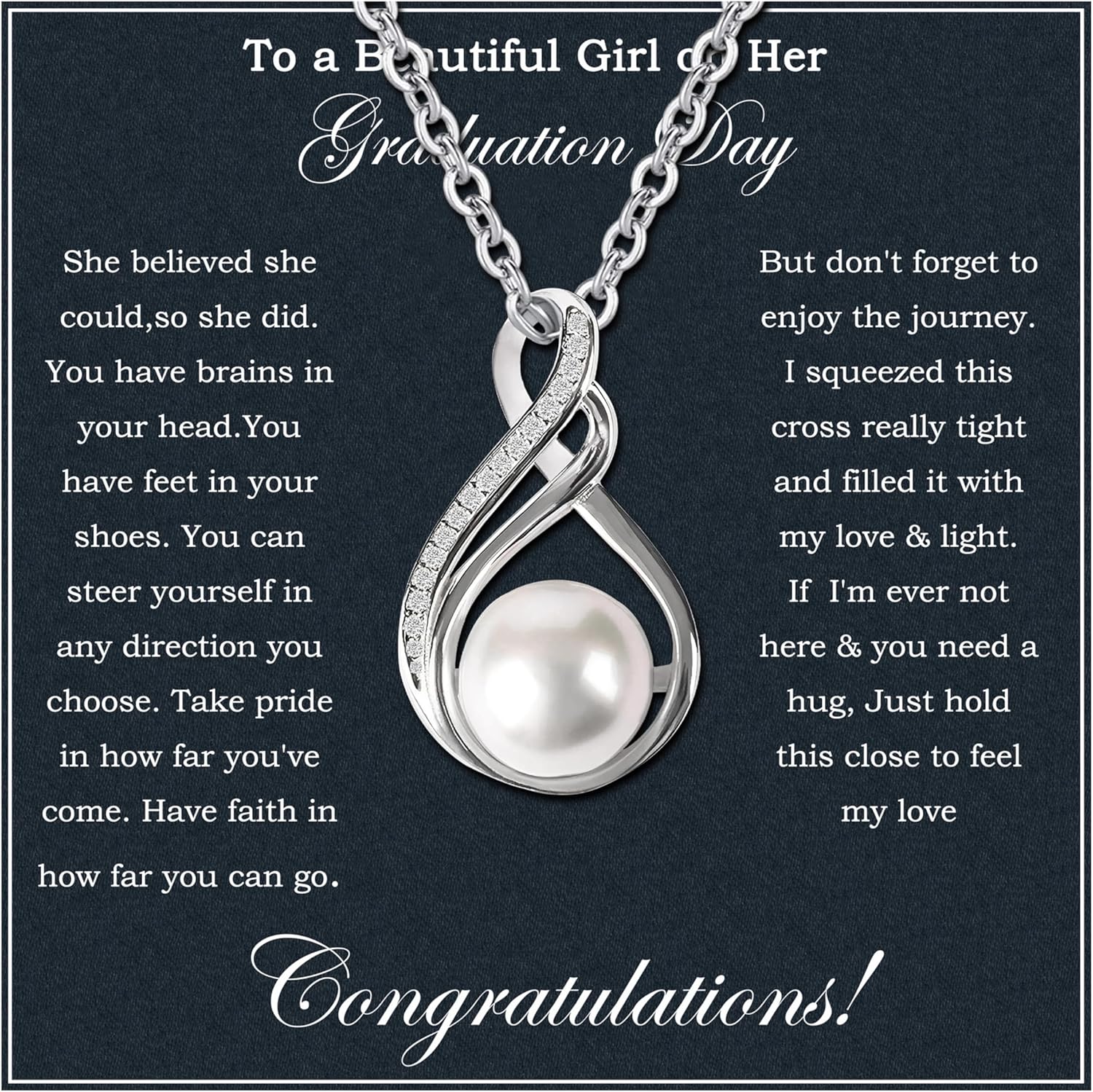 Inspirational Graduation Gifts For Her 2025 Sterling Silver Necklace