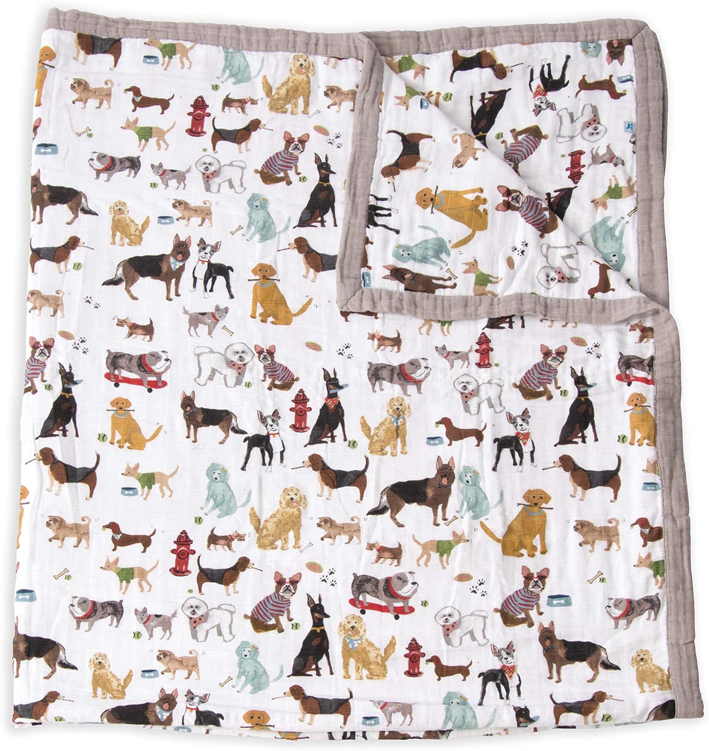 Little Unicorn Premium Quilted Throw Blanket for Kids & Families
