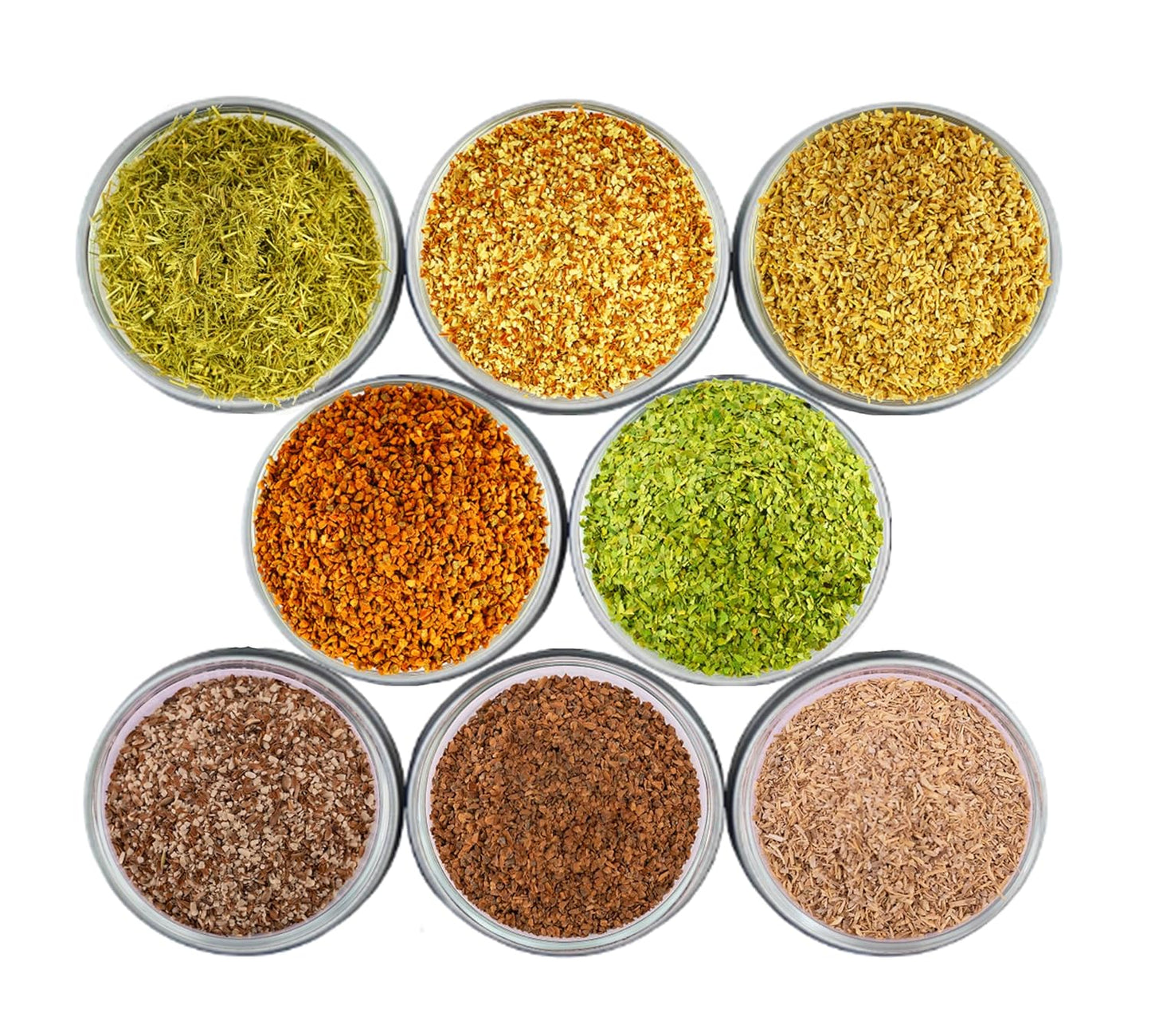 Loose Leaf Herbal Tea Set with 8 Premium Herbs for Wellness