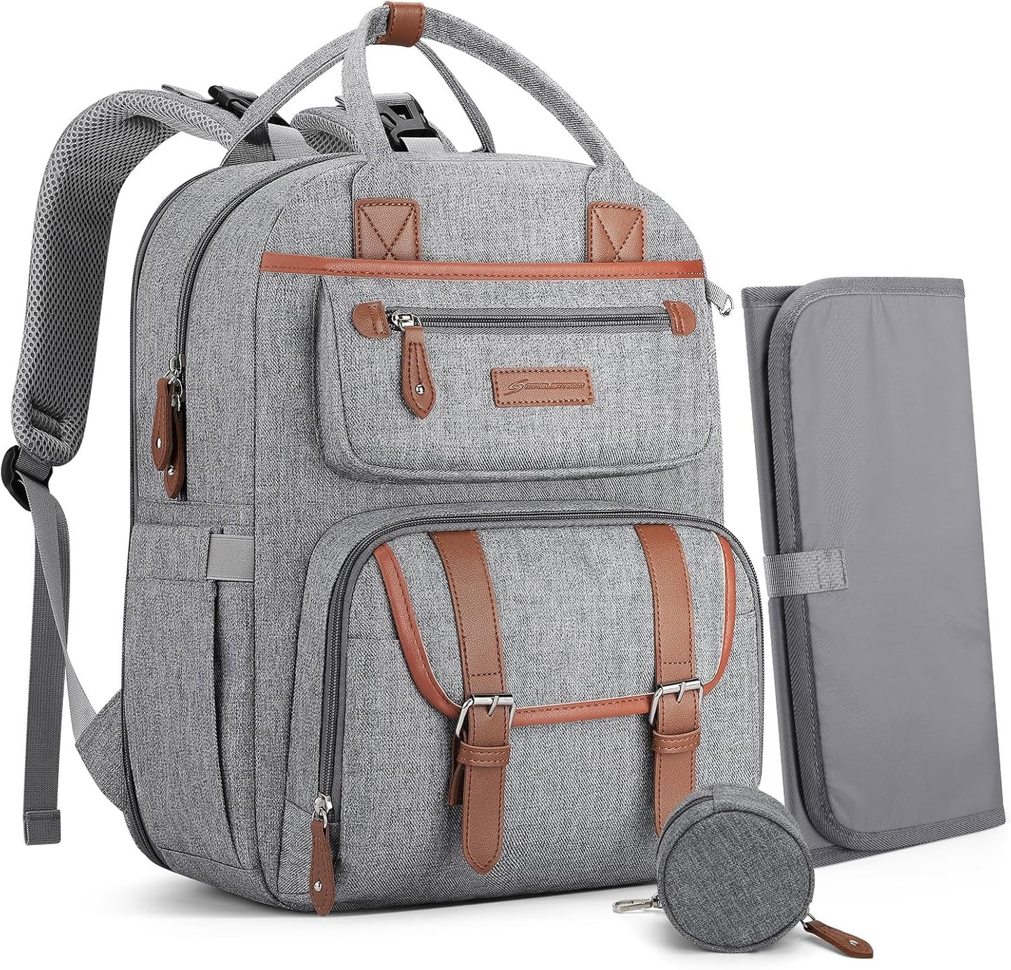 Maelstrom Diaper Backpack 30L Gray - Ultimate Baby Bag Solution