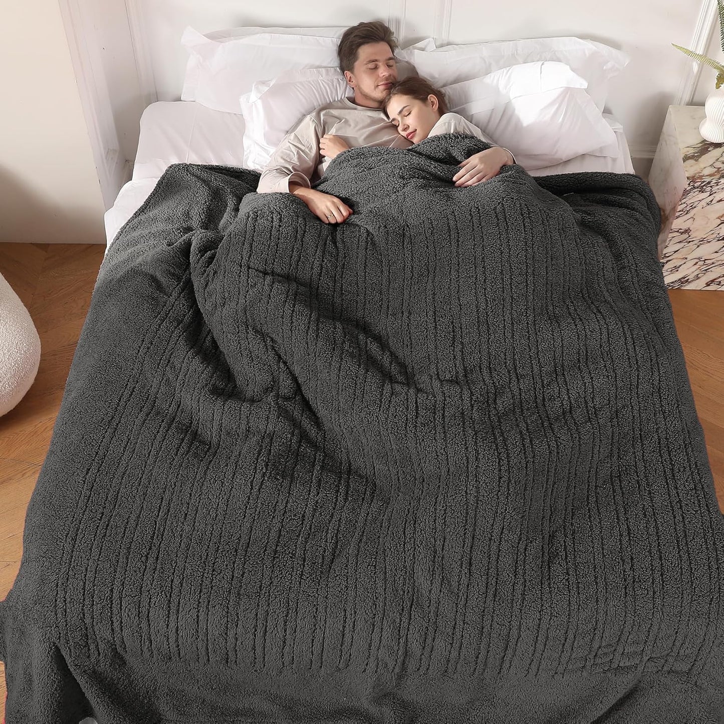 King Size Electric Blanket with Dual Control & Fast Heating