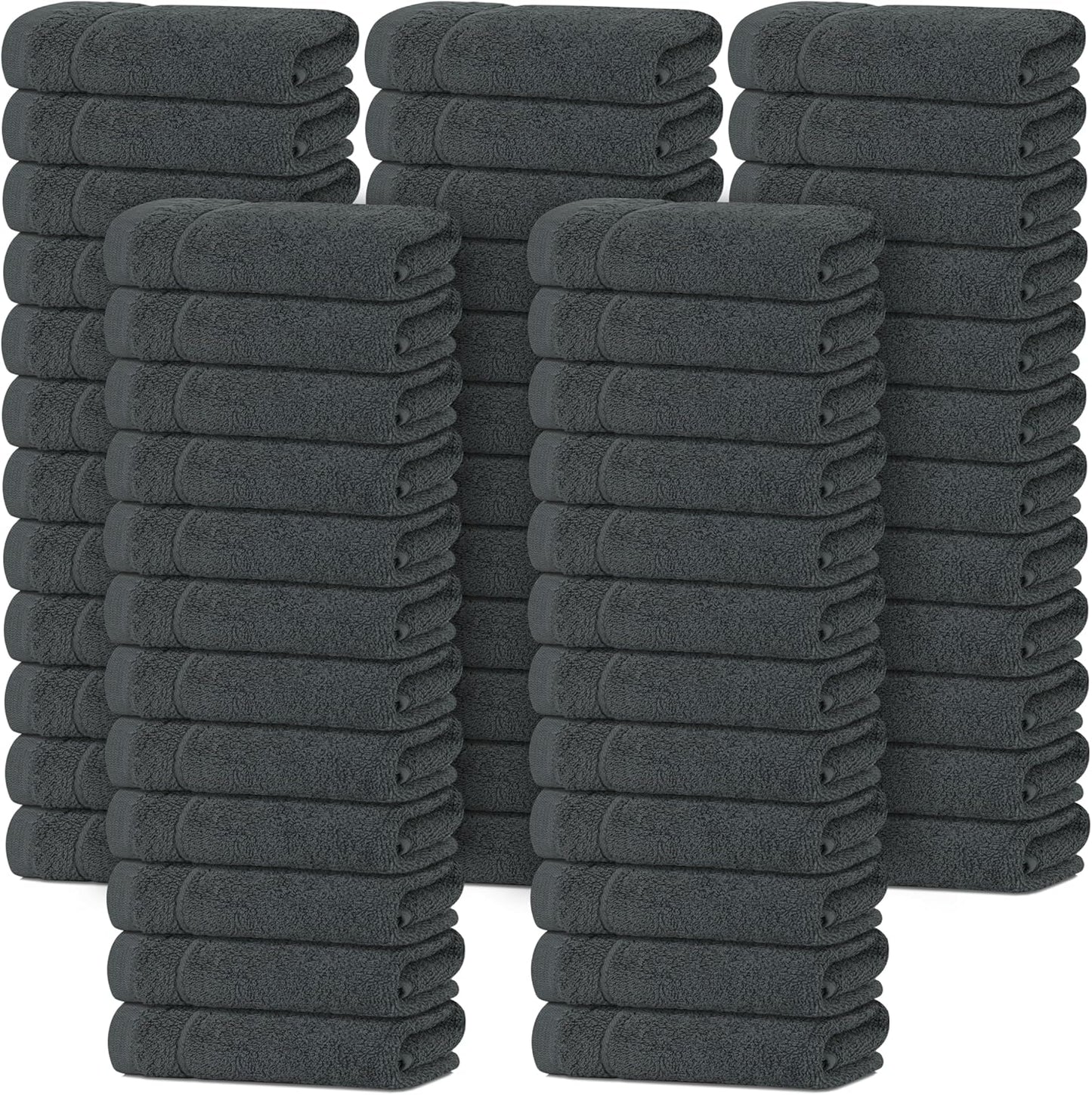 Tens Towels Pack of 60 Washcloths, Super Soft & Absorbent