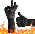 Long Heat Resistant BBQ Gloves - Heat Proof Grill Gloves for Cooking