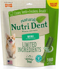 Nylabone Nutri Dent Dog Dental Chews for Fresh Breath Care