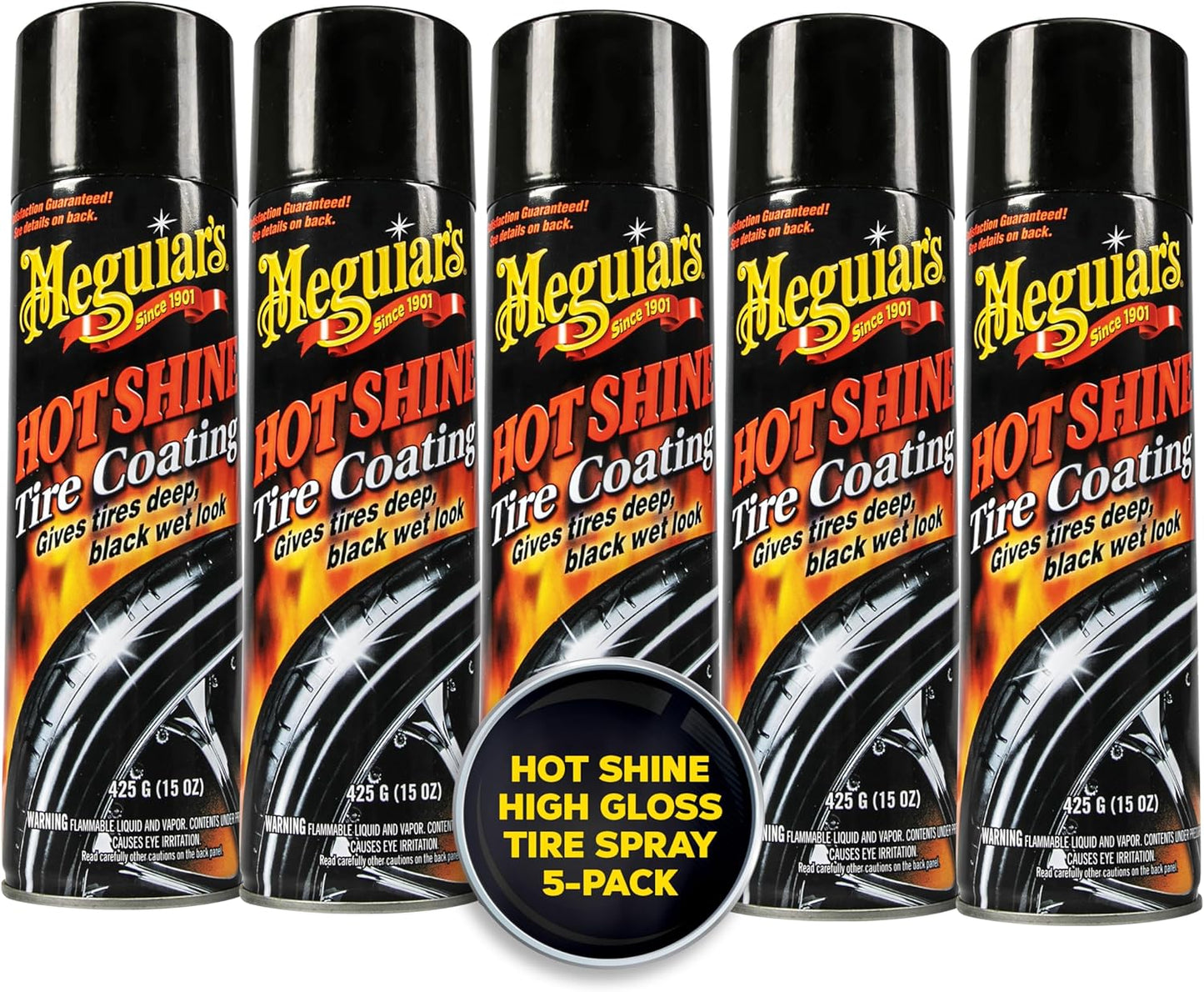 Meguiar's Hot Shine High Gloss Tire Coating - 15 Oz Spray Can