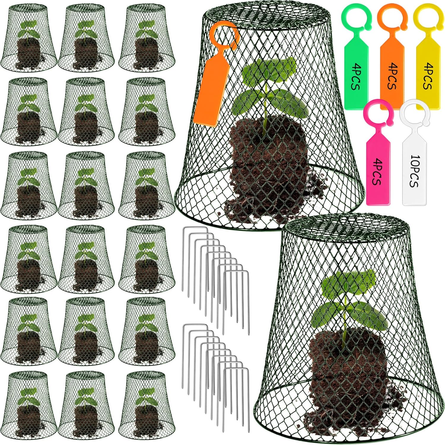 20 Pcs Chicken Wire Plant Covers for Ultimate Garden Protection