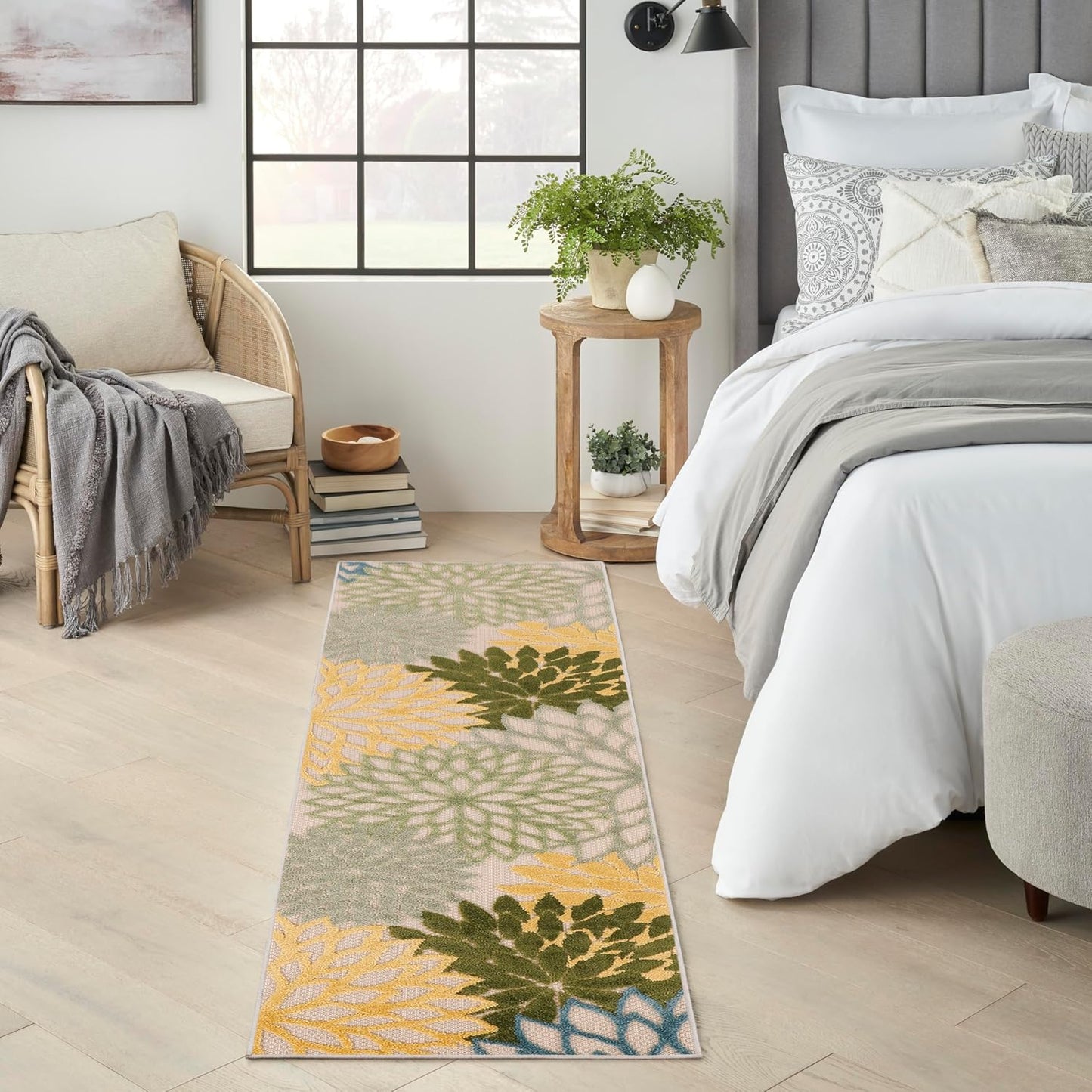 Nourison Home Aloha Indoor/Outdoor Green Multicolor Area Rug