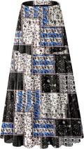 Women's Chiffon White Flowy Maxi Skirt - Pleated A Line Long Skirt