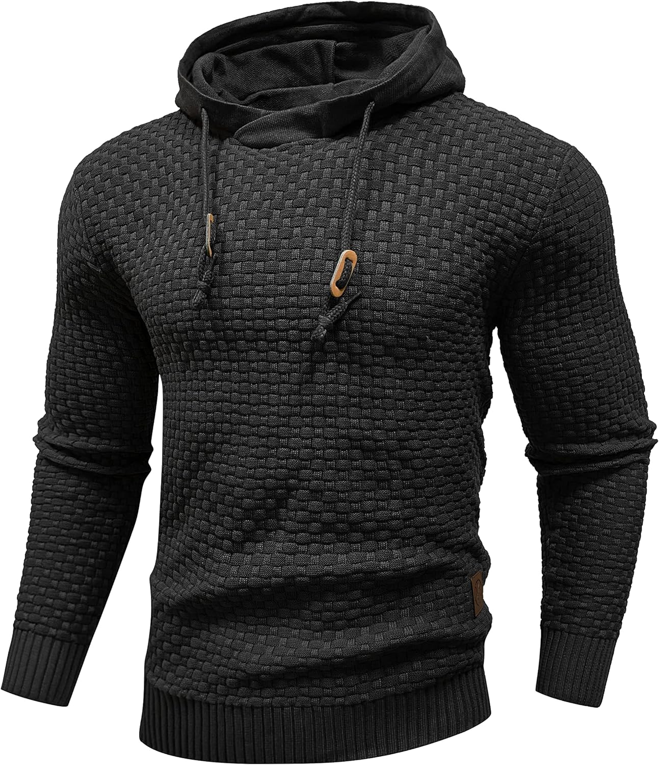 Zaitun Mens Hooded Sweatshirt - Trendy Slim Fit Pullover Hoodie