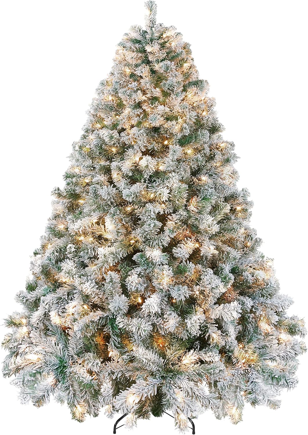 7.5ft Pre-lit Artificial Christmas Tree with Warm White Lights