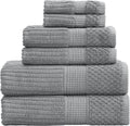 100% Cotton Bath Towel Set 6 Piece - Soft, Quick-Dry Luxury
