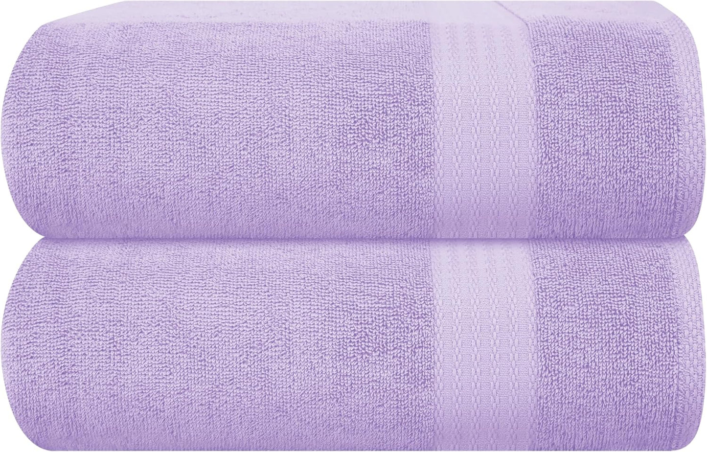 GLAMBURG Premium Cotton Oversized Bath Sheets for Everyday Use