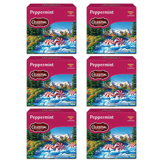Peppermint Herbal Tea Bags - Refreshing Caffeine-Free Blend
