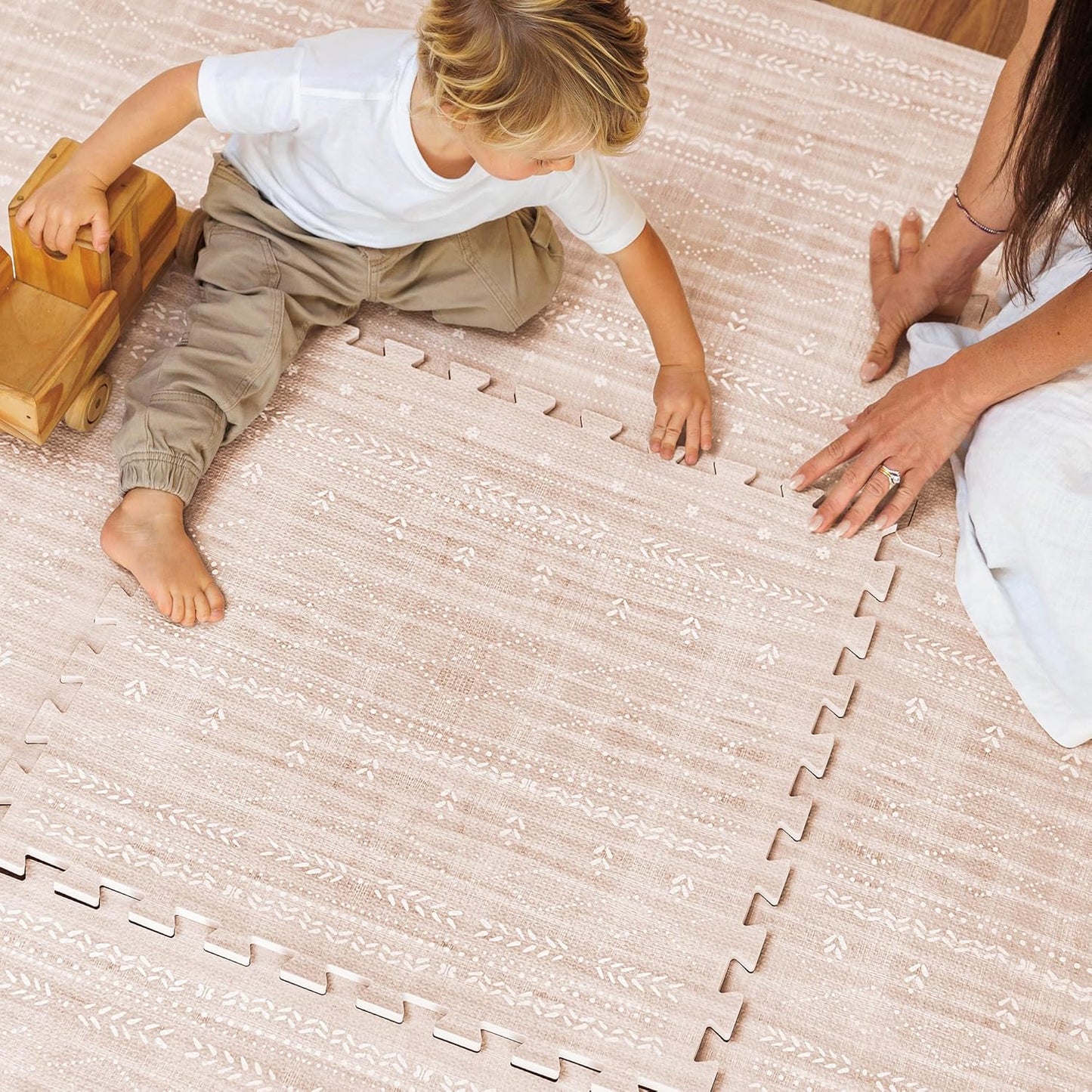 Lillefolk Baby Play Mat for Floor 6x8ft Dusk - Safe & Stylish