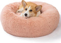Plush Calming Donut Dog Bed for Small to XXL Pets - Cozy Support