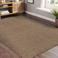 Easy Jute Natural Rug 4x6 - Durable Washable Indoor Outdoor Rug