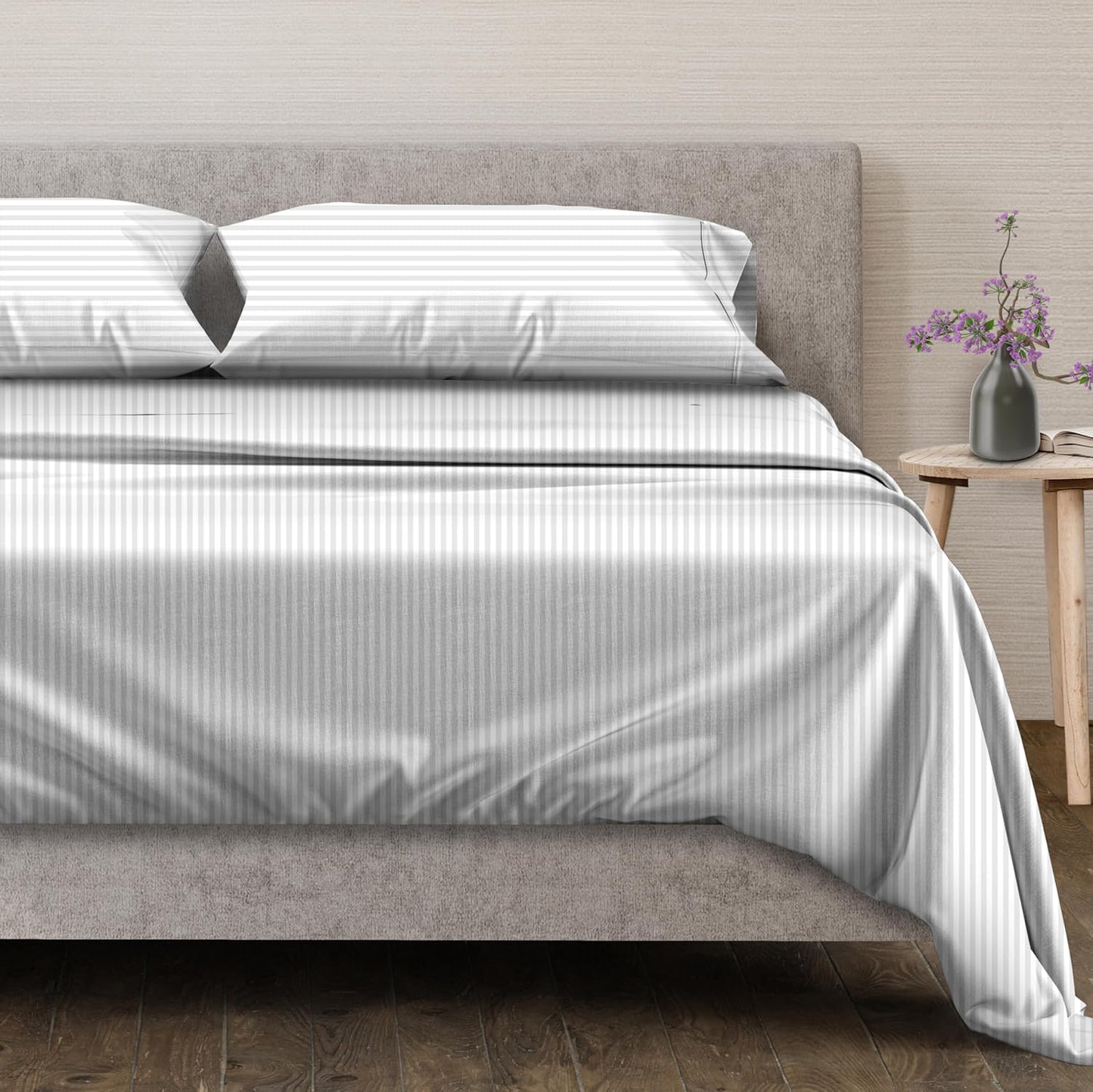 Luxurious 100% Egyptian Cotton Sheets Set for California King Beds
